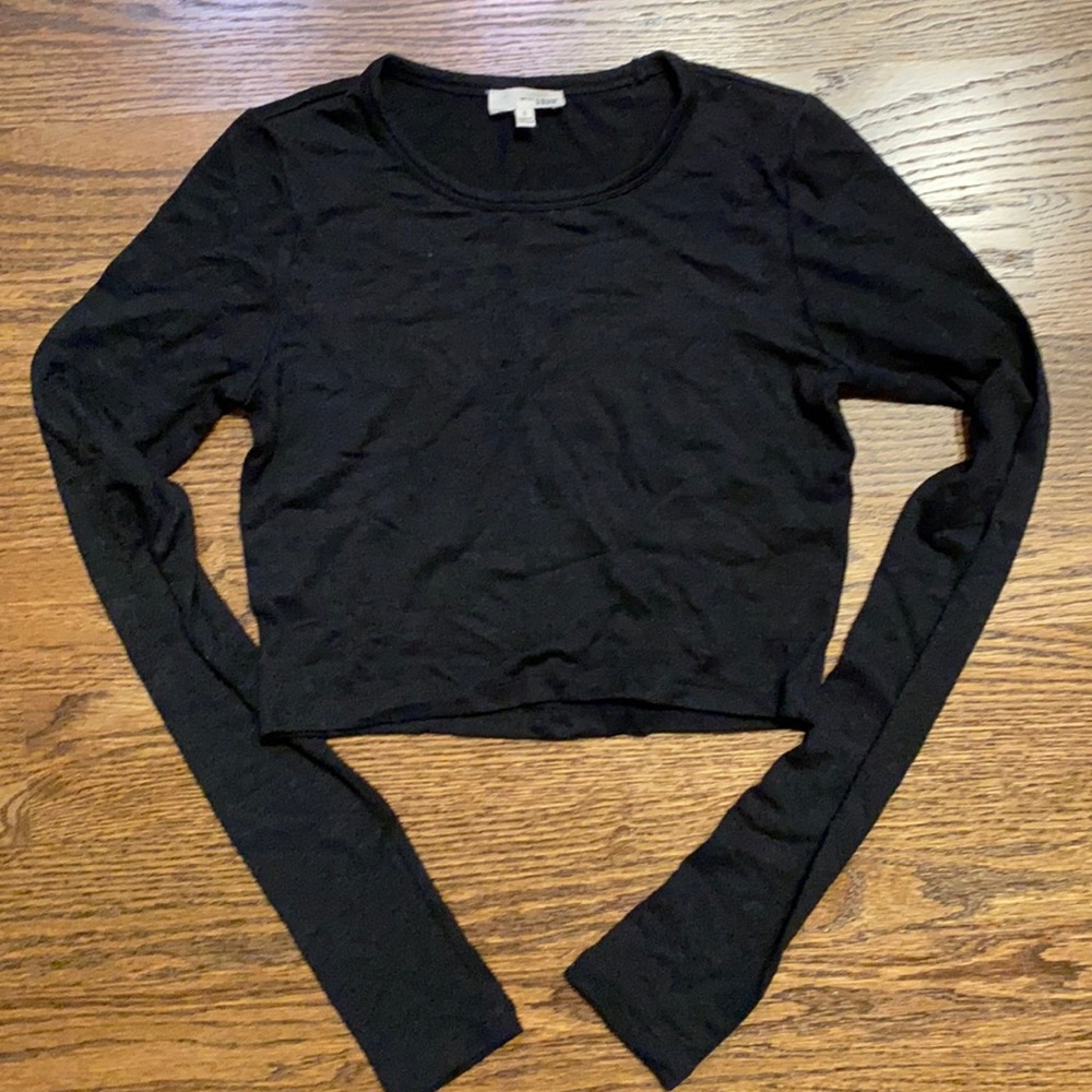 Size small wildfredfree black long sleeve crop top